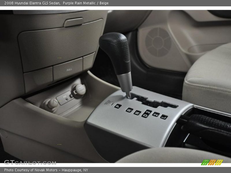 Purple Rain Metallic / Beige 2008 Hyundai Elantra GLS Sedan