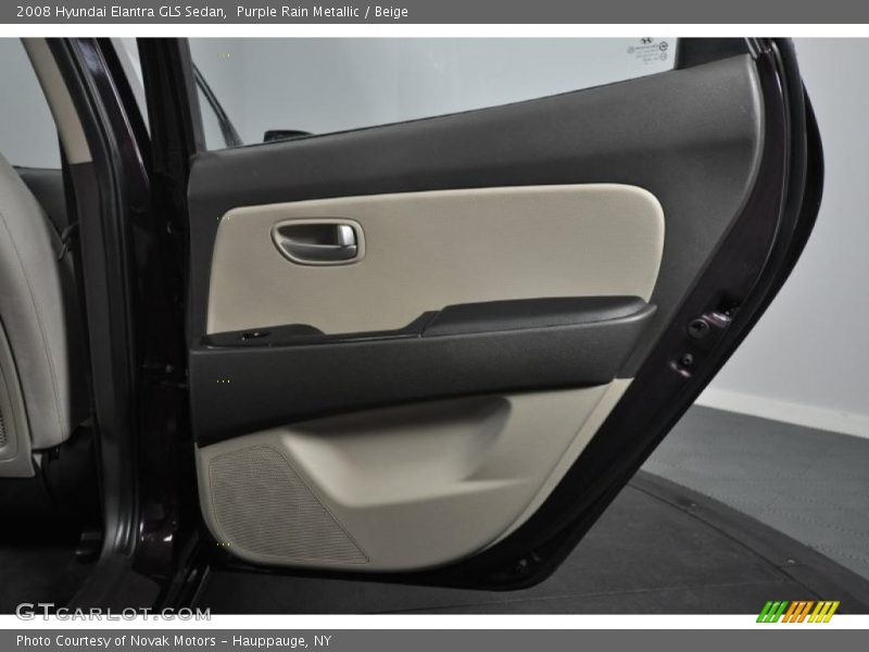 Purple Rain Metallic / Beige 2008 Hyundai Elantra GLS Sedan