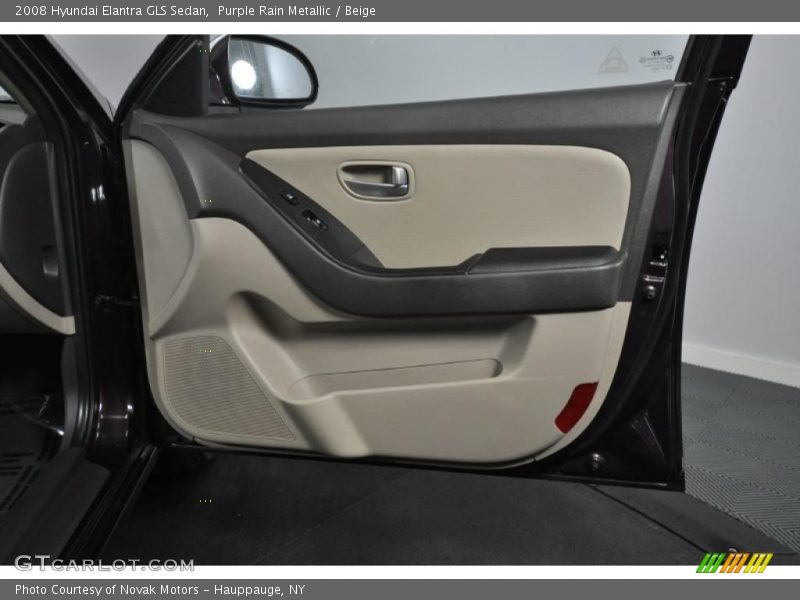 Purple Rain Metallic / Beige 2008 Hyundai Elantra GLS Sedan