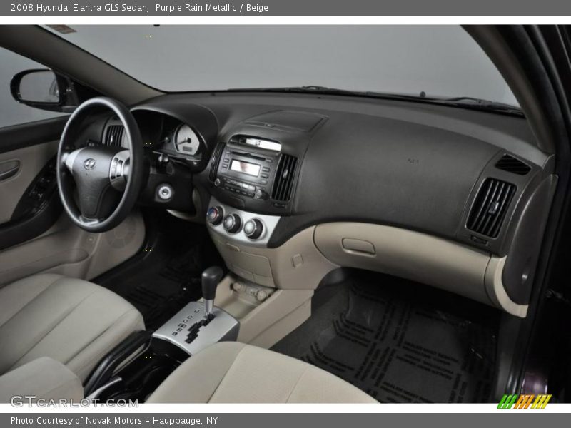 Purple Rain Metallic / Beige 2008 Hyundai Elantra GLS Sedan