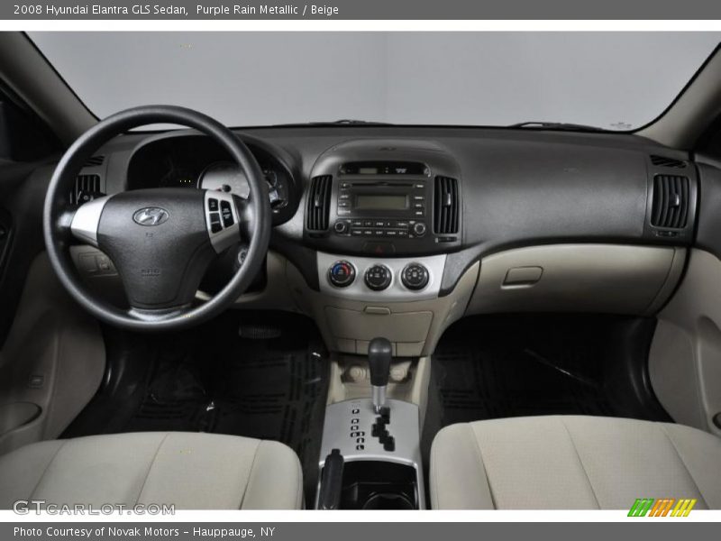 Purple Rain Metallic / Beige 2008 Hyundai Elantra GLS Sedan