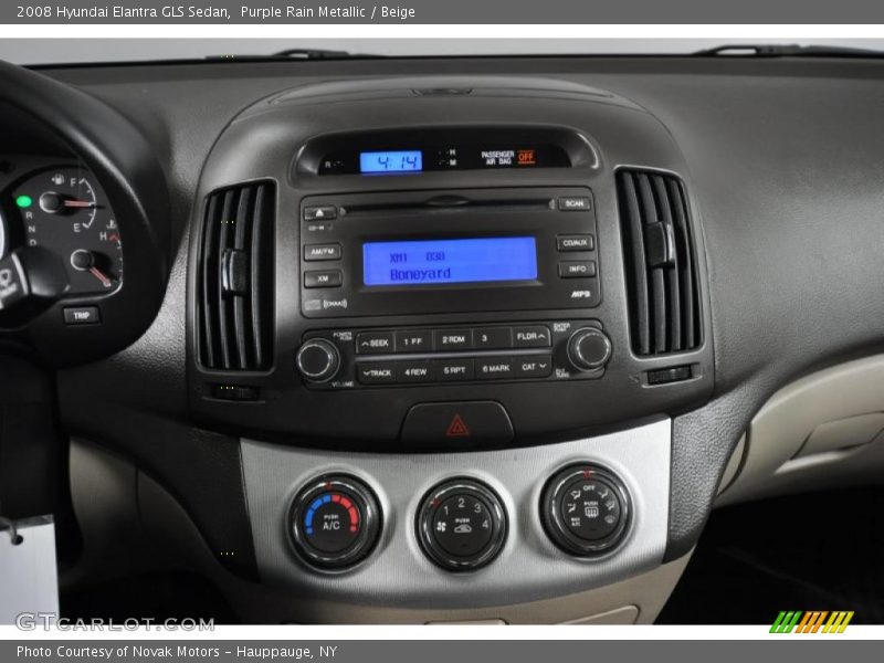 Purple Rain Metallic / Beige 2008 Hyundai Elantra GLS Sedan