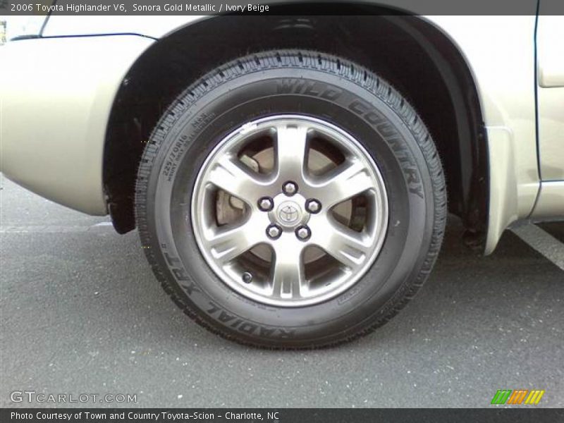 Sonora Gold Metallic / Ivory Beige 2006 Toyota Highlander V6