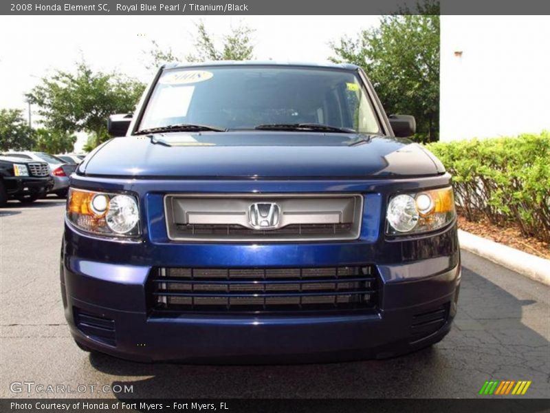 Royal Blue Pearl / Titanium/Black 2008 Honda Element SC