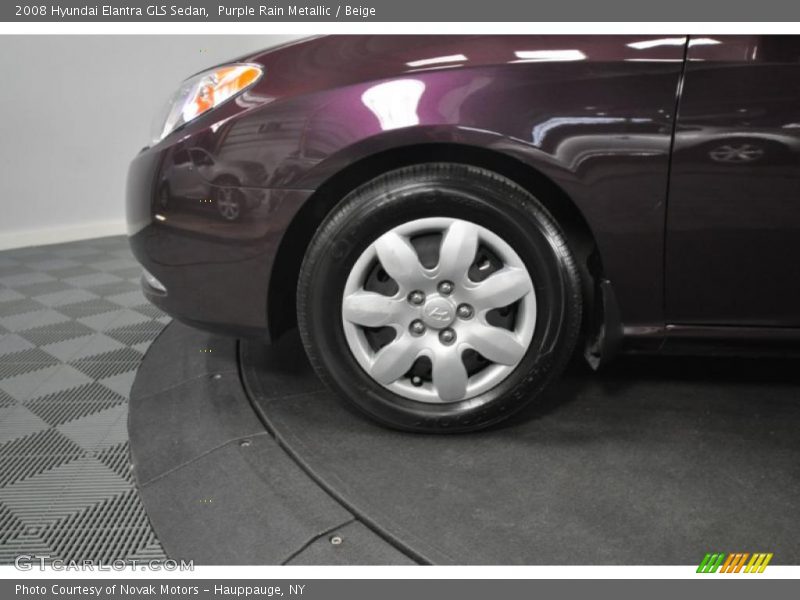 Purple Rain Metallic / Beige 2008 Hyundai Elantra GLS Sedan
