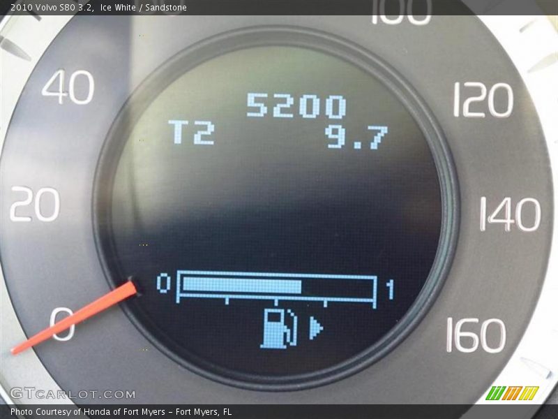 Ice White / Sandstone 2010 Volvo S80 3.2