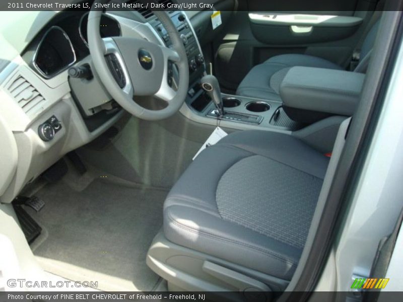 Silver Ice Metallic / Dark Gray/Light Gray 2011 Chevrolet Traverse LS