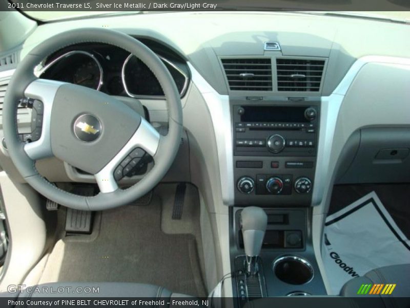 Silver Ice Metallic / Dark Gray/Light Gray 2011 Chevrolet Traverse LS