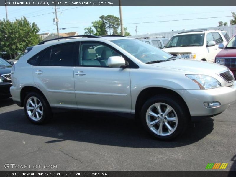 Millenium Silver Metallic / Light Gray 2008 Lexus RX 350 AWD