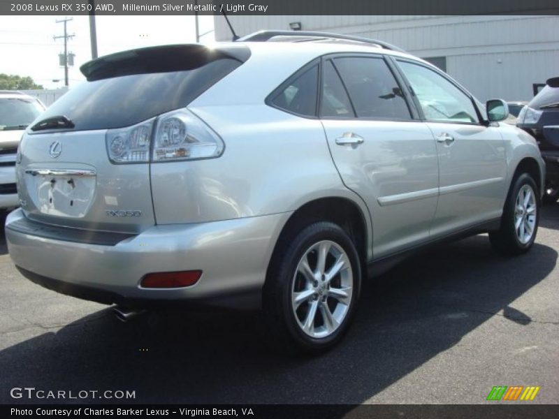 Millenium Silver Metallic / Light Gray 2008 Lexus RX 350 AWD
