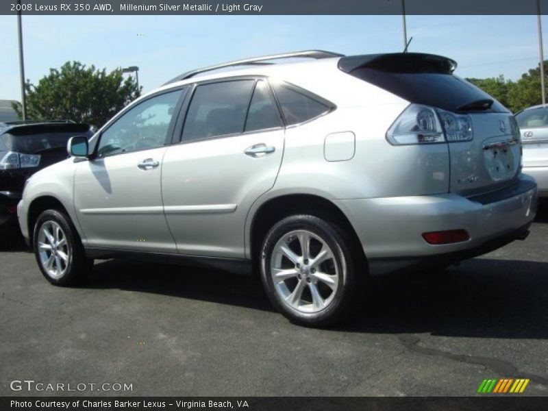 Millenium Silver Metallic / Light Gray 2008 Lexus RX 350 AWD