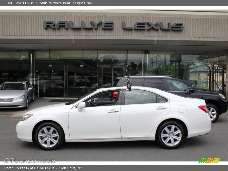 Starfire White Pearl / Light Gray 2008 Lexus ES 350