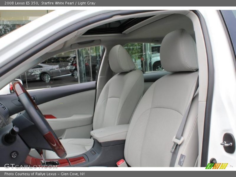 Starfire White Pearl / Light Gray 2008 Lexus ES 350