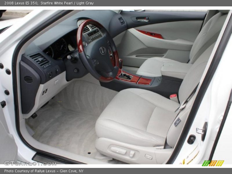 Starfire White Pearl / Light Gray 2008 Lexus ES 350