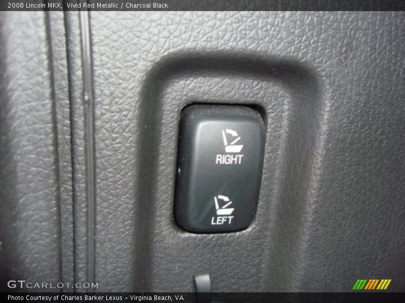 Vivid Red Metallic / Charcoal Black 2008 Lincoln MKX