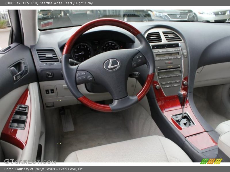 Starfire White Pearl / Light Gray 2008 Lexus ES 350