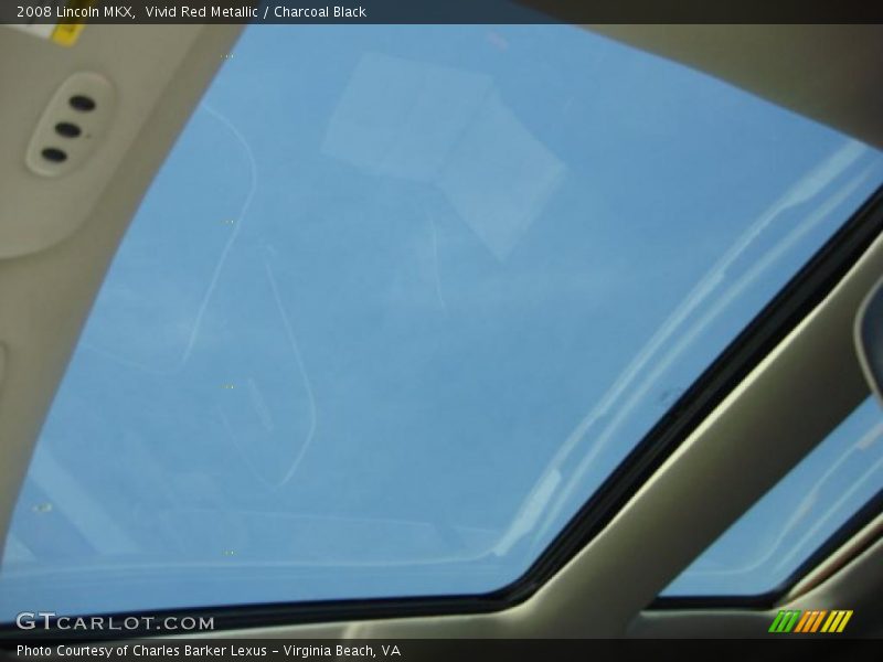 Vivid Red Metallic / Charcoal Black 2008 Lincoln MKX