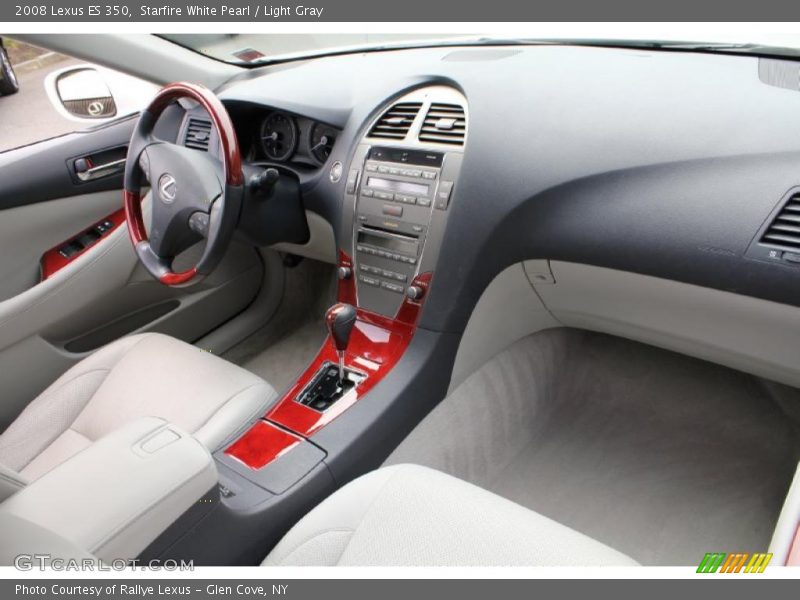 Starfire White Pearl / Light Gray 2008 Lexus ES 350