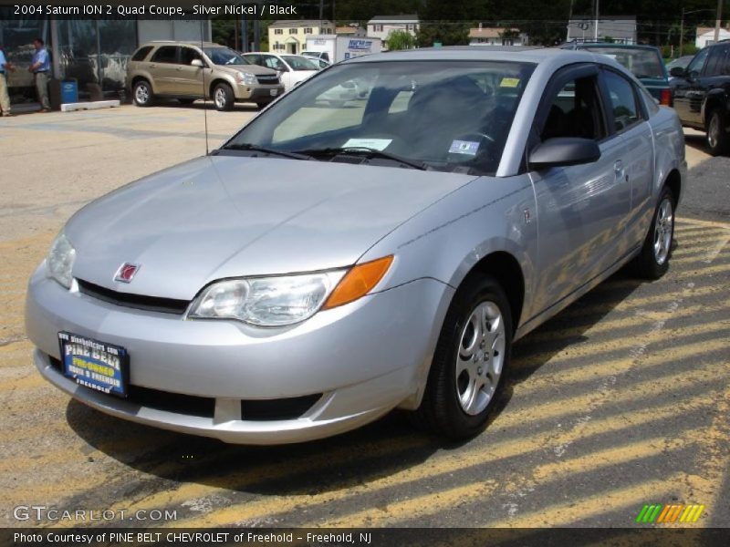 Silver Nickel / Black 2004 Saturn ION 2 Quad Coupe