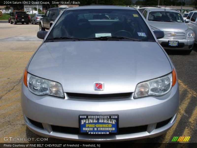 Silver Nickel / Black 2004 Saturn ION 2 Quad Coupe