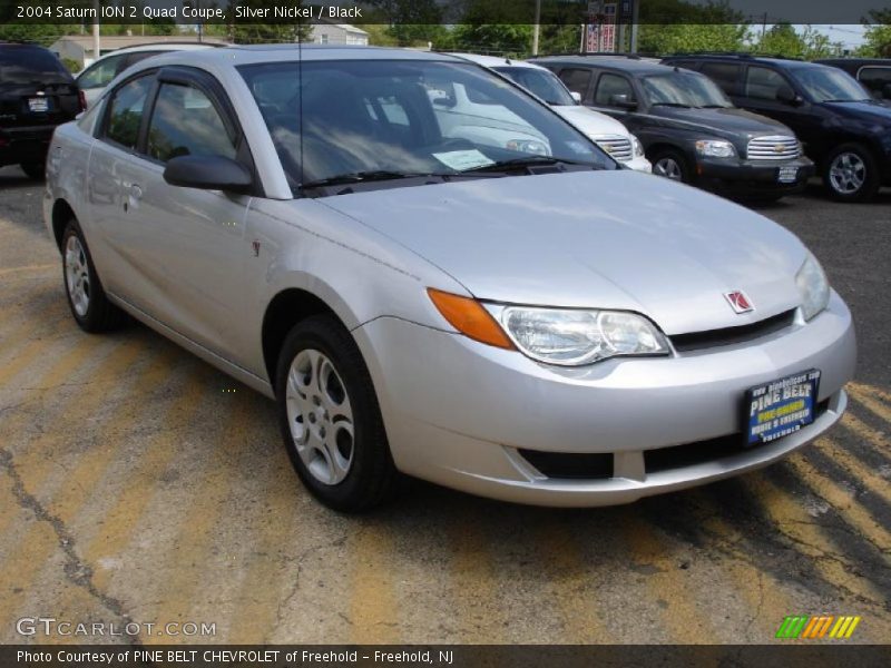 Silver Nickel / Black 2004 Saturn ION 2 Quad Coupe