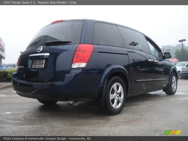 Majestic Blue Metallic / Gray 2007 Nissan Quest 3.5