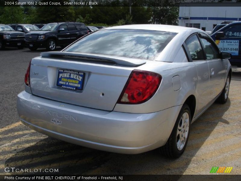 Silver Nickel / Black 2004 Saturn ION 2 Quad Coupe