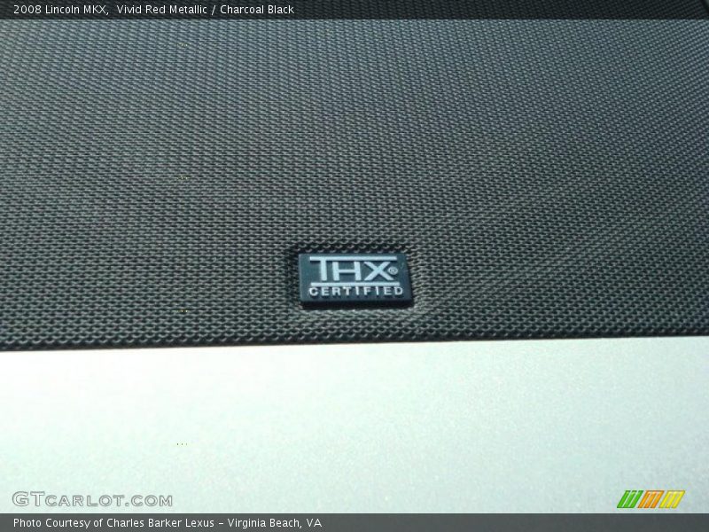 Vivid Red Metallic / Charcoal Black 2008 Lincoln MKX