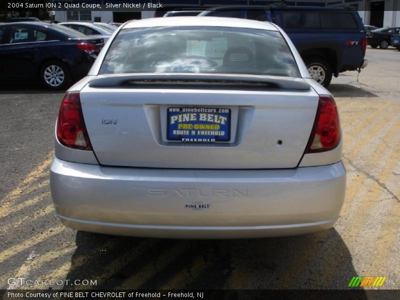 Silver Nickel / Black 2004 Saturn ION 2 Quad Coupe