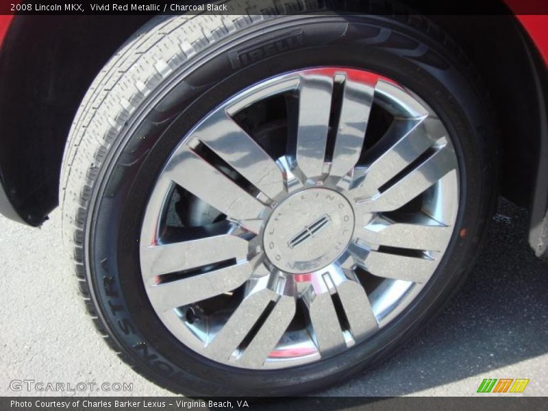 Vivid Red Metallic / Charcoal Black 2008 Lincoln MKX