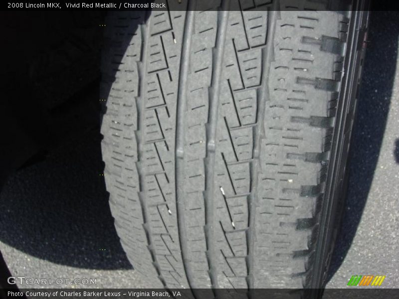 Vivid Red Metallic / Charcoal Black 2008 Lincoln MKX