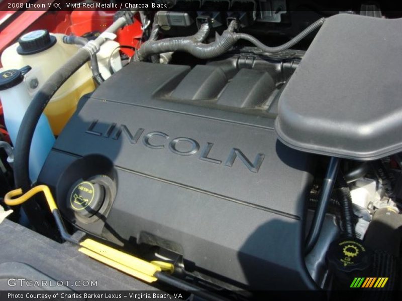 Vivid Red Metallic / Charcoal Black 2008 Lincoln MKX