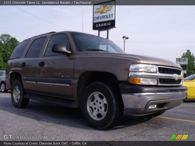 Sandalwood Metallic / Tan/Neutral 2003 Chevrolet Tahoe LS