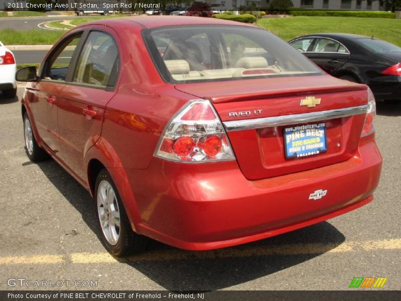 Sport Red / Neutral 2011 Chevrolet Aveo LT Sedan