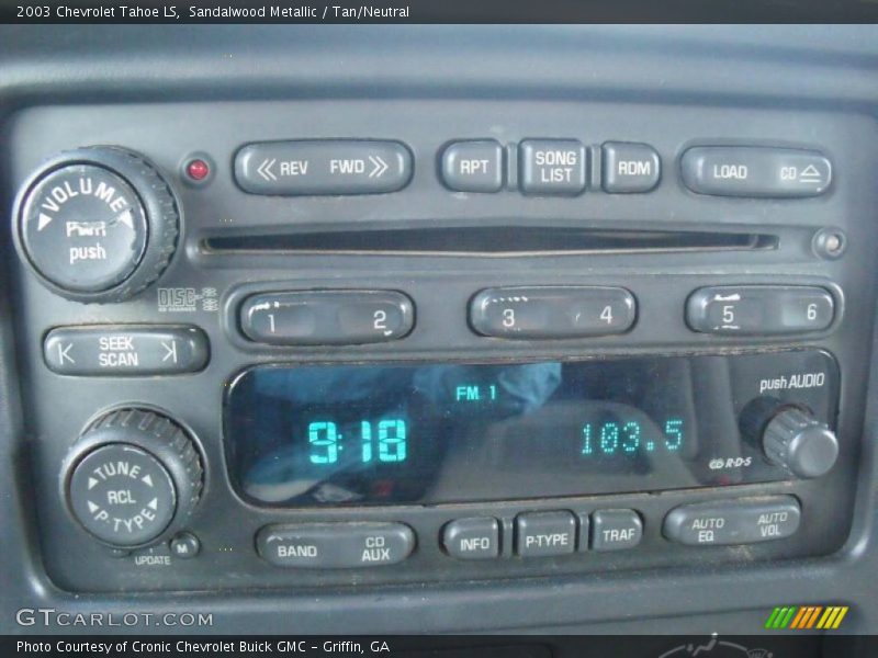 Controls of 2003 Tahoe LS
