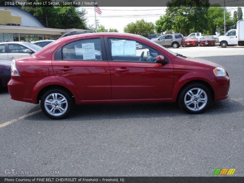 Sport Red / Neutral 2011 Chevrolet Aveo LT Sedan