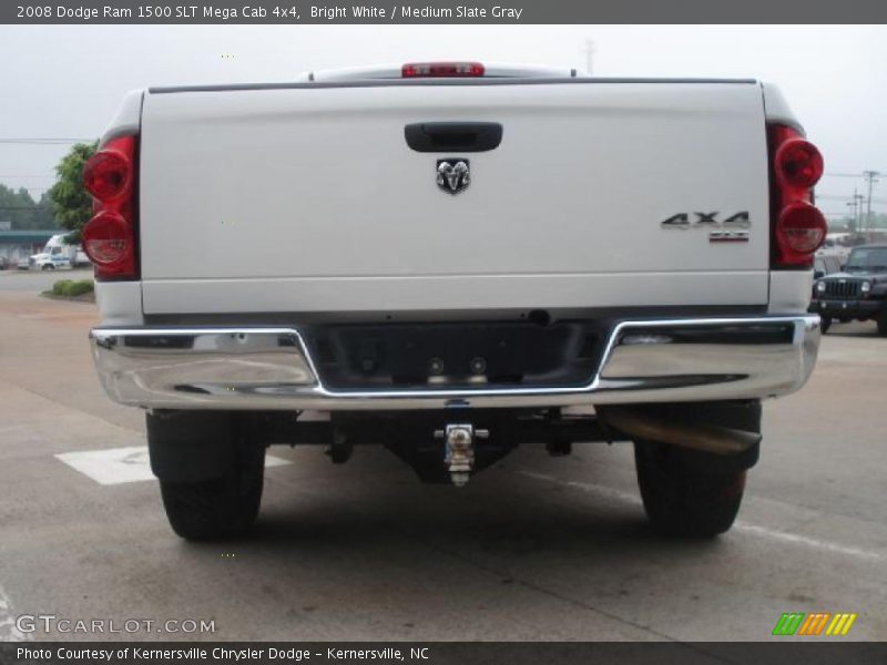 Bright White / Medium Slate Gray 2008 Dodge Ram 1500 SLT Mega Cab 4x4