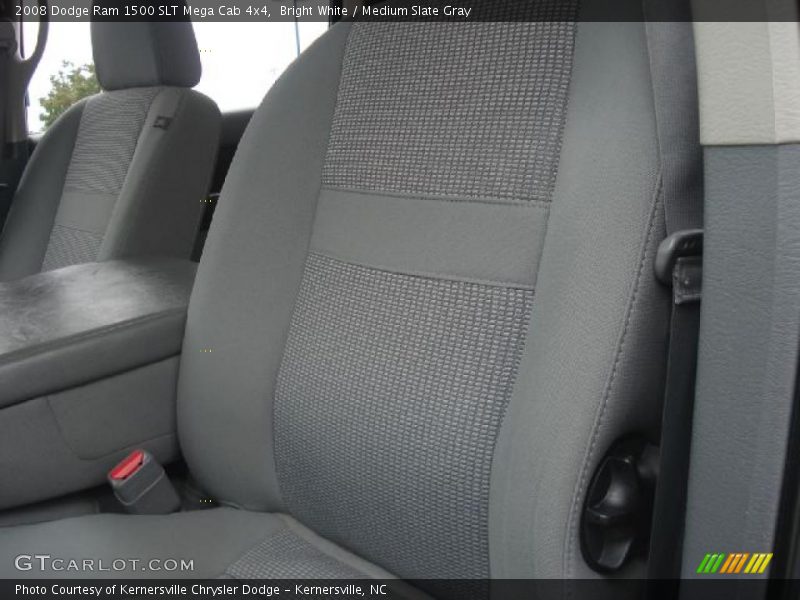 Bright White / Medium Slate Gray 2008 Dodge Ram 1500 SLT Mega Cab 4x4