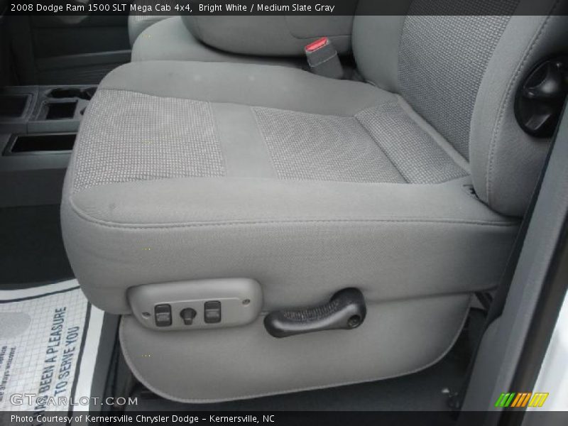 Bright White / Medium Slate Gray 2008 Dodge Ram 1500 SLT Mega Cab 4x4