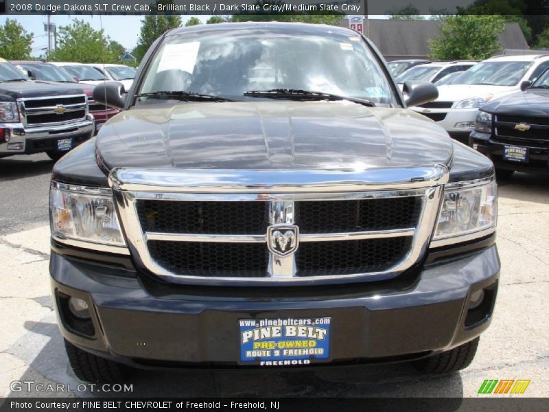 Brilliant Black / Dark Slate Gray/Medium Slate Gray 2008 Dodge Dakota SLT Crew Cab