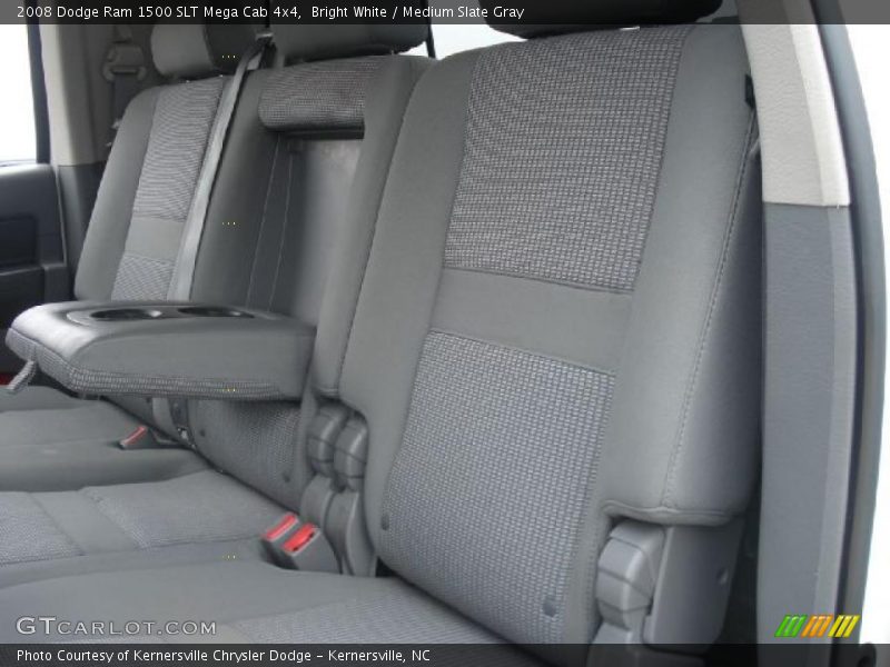 Bright White / Medium Slate Gray 2008 Dodge Ram 1500 SLT Mega Cab 4x4