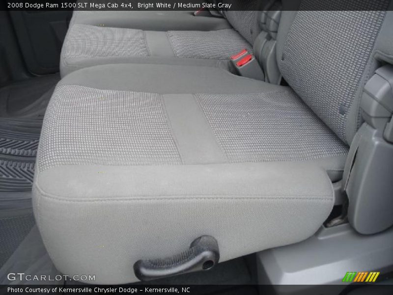 Bright White / Medium Slate Gray 2008 Dodge Ram 1500 SLT Mega Cab 4x4