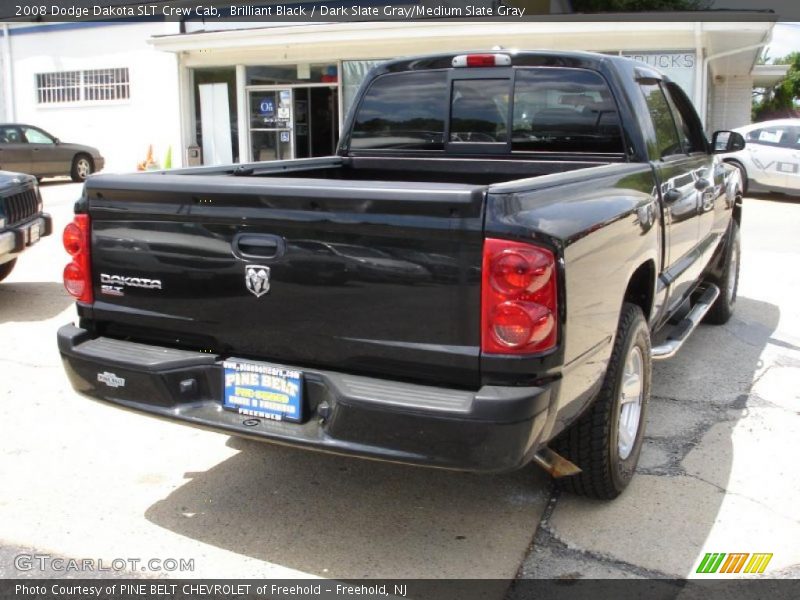 Brilliant Black / Dark Slate Gray/Medium Slate Gray 2008 Dodge Dakota SLT Crew Cab