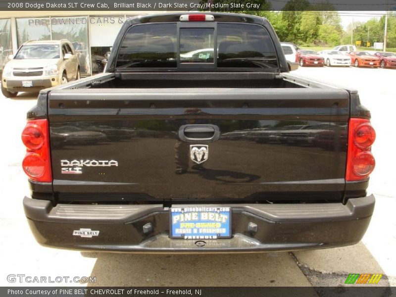 Brilliant Black / Dark Slate Gray/Medium Slate Gray 2008 Dodge Dakota SLT Crew Cab
