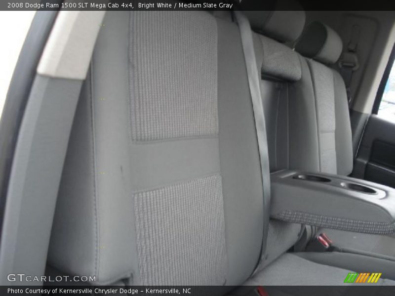 Bright White / Medium Slate Gray 2008 Dodge Ram 1500 SLT Mega Cab 4x4