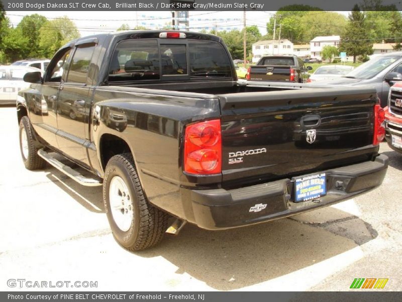 Brilliant Black / Dark Slate Gray/Medium Slate Gray 2008 Dodge Dakota SLT Crew Cab