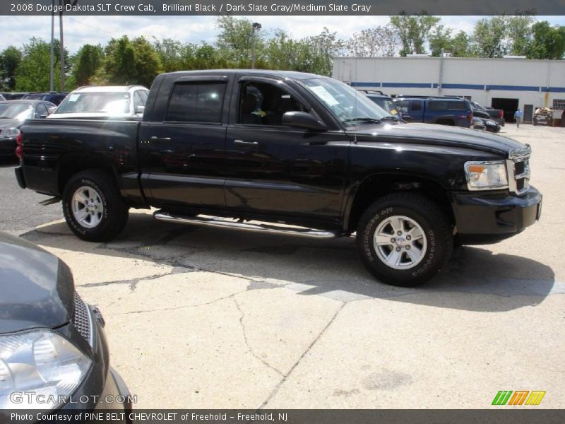 Brilliant Black / Dark Slate Gray/Medium Slate Gray 2008 Dodge Dakota SLT Crew Cab