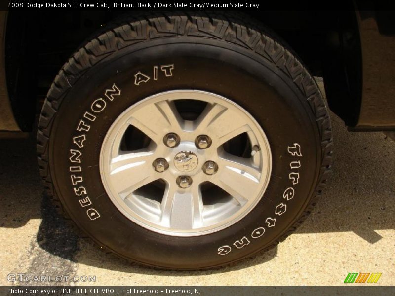 Brilliant Black / Dark Slate Gray/Medium Slate Gray 2008 Dodge Dakota SLT Crew Cab