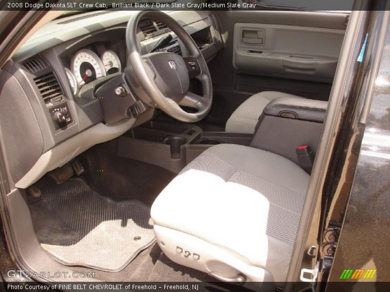 Brilliant Black / Dark Slate Gray/Medium Slate Gray 2008 Dodge Dakota SLT Crew Cab