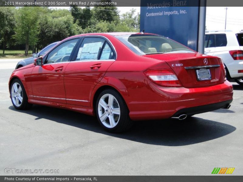 Mars Red / Almond/Mocha 2011 Mercedes-Benz C 300 Sport